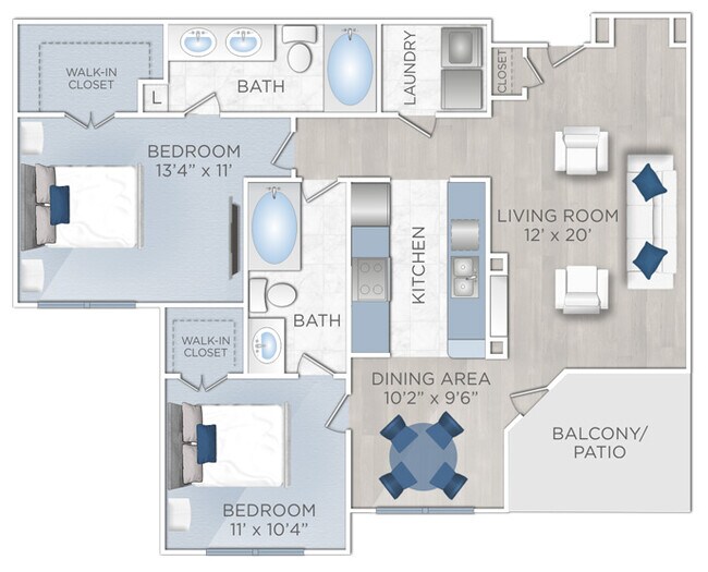 Unit 5116 5116 floor plan